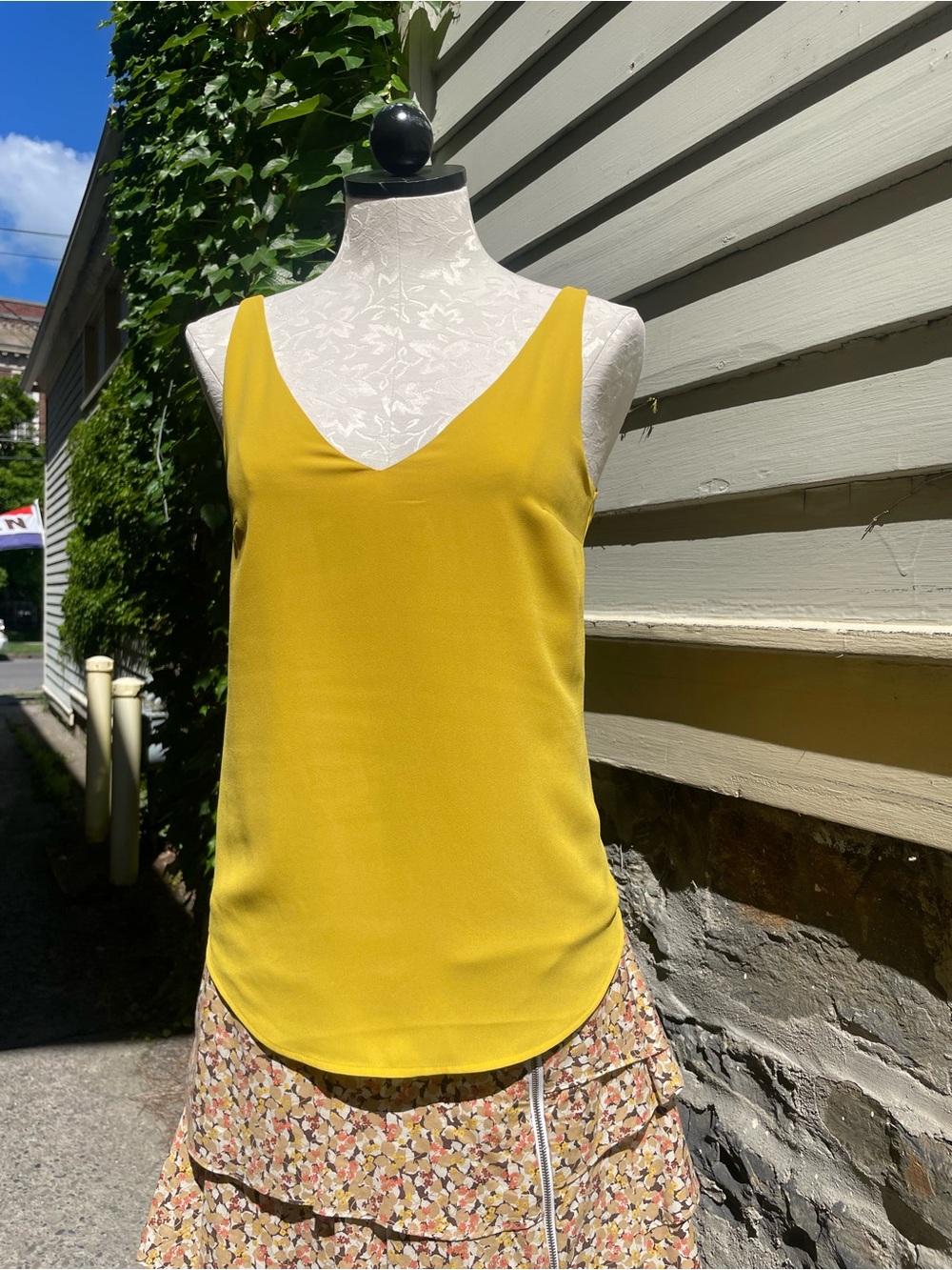 Oasis Bright Mustard V-Neck Camisole